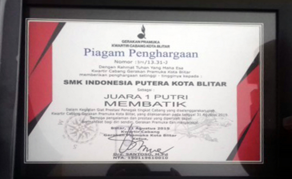 &ldquo;Membatik&rdquo; Giat Prestasi Penegak Tingkat Cabang Kwarcab PRAMUKA 2019