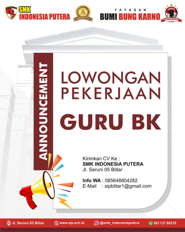 Lowongan GURU BK
