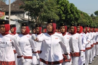 Gerak jalan (PI) Tk SMA/ SMK HUT RI ke 71